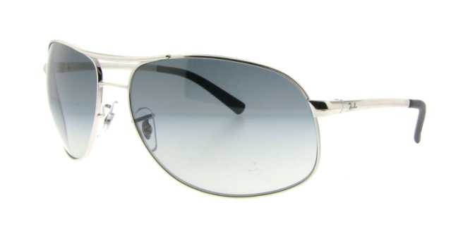 Ray Ban RB3387 Sunglasses - 003/8G Silver (Gray Gradient Lens) - 64mm