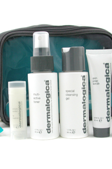 Normal/ Oily Skin Kit by Dermalogica for Unisex - 7 Pcs + 1 Bag Kit